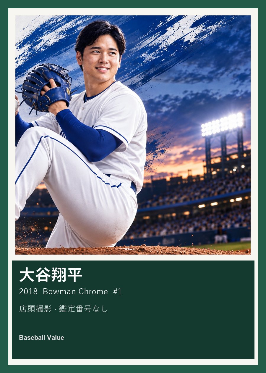 大谷翔平 Bowman Chrome #1